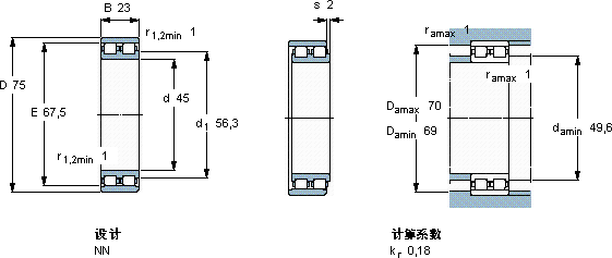 SKFNN 3009 TN/SP軸承圖紙