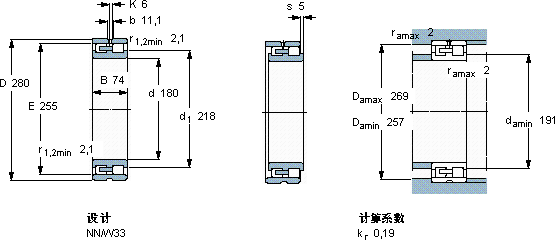 SKFNN 3036/SPW33軸承圖紙
