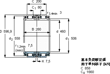 SKFBCRB 322778軸承圖紙