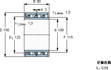 SKFNNU 6020 M軸承圖紙
