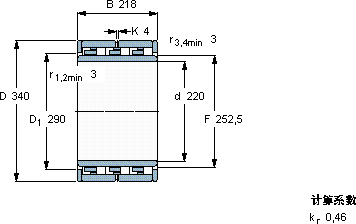 SKFNNU 6044 M軸承圖紙