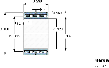 SKFNNU 6064 M軸承圖紙