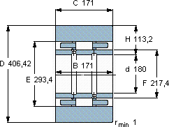 SKF316388 C軸承圖紙