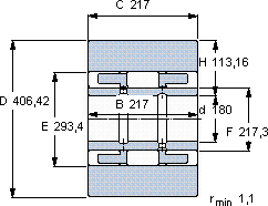 SKF315020 AB軸承圖紙