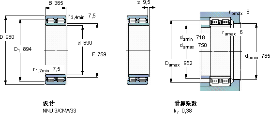 SKFBC2-8074/HA5軸承圖紙