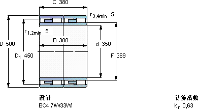 SKF314563/VJ202軸承圖紙