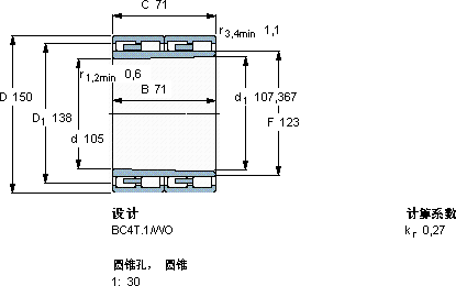 SKF319148 B軸承圖紙
