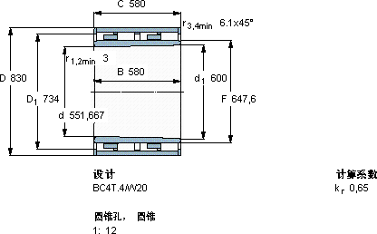 SKFBC4B 457960 VCA軸承圖紙