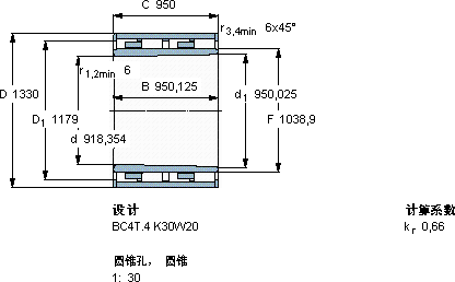 SKFBC4B 457995 VCA軸承圖紙