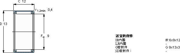 SKFHK 0912軸承圖紙