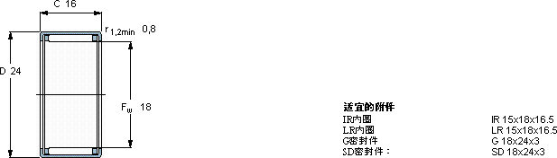 SKFHK 1816軸承圖紙