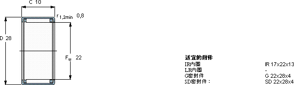 SKFHK 2210軸承圖紙