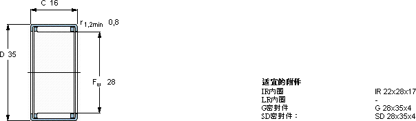SKFHK 2816軸承圖紙