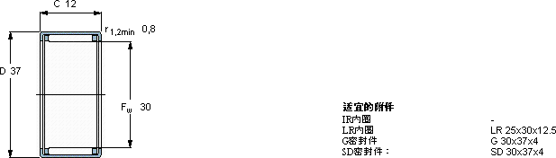 SKFHK 3012軸承圖紙