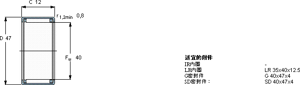 SKFHK 4012軸承圖紙