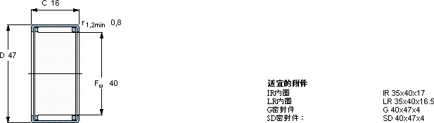SKFHK 4016軸承圖紙