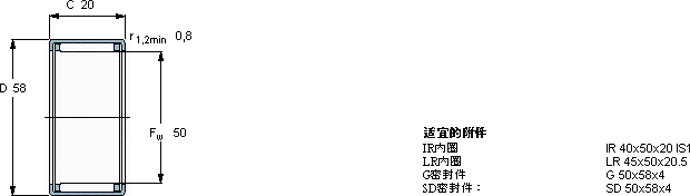 SKFHK 5020軸承圖紙