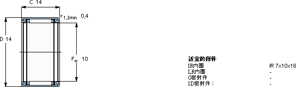 SKFHK 1014.2RS軸承圖紙