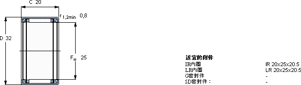 SKFHK 2520.2RS軸承圖紙
