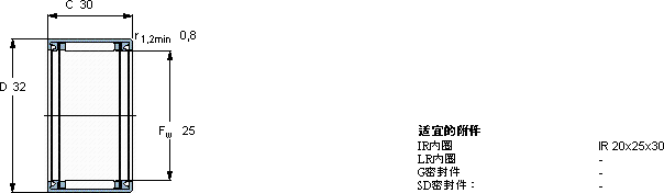 SKFHK 2530.2RS軸承圖紙