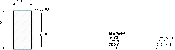 SKFHN 1010軸承圖紙