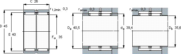 SKFRNAO 35x45x26軸承圖紙