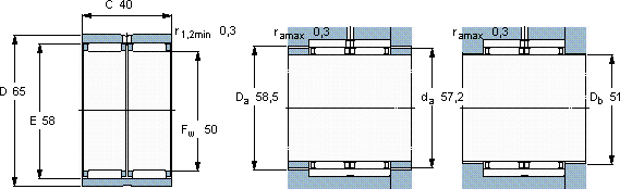 SKFRNAO 50x65x40軸承圖紙