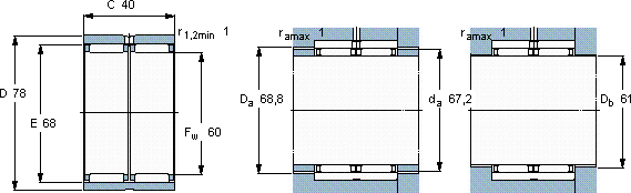 SKFRNAO 60x78x40軸承圖紙