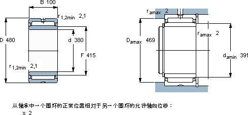 SKFNA 4876軸承圖紙