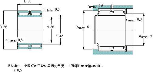 SKFNA 6907軸承圖紙