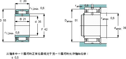 SKFNA 4907 RS軸承圖紙