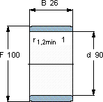 SKFIR 90x100x26軸承圖紙