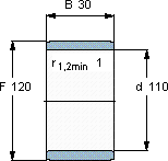 SKFIR 110x120x30軸承圖紙