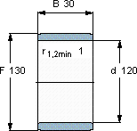 SKFIR 120x130x30軸承圖紙