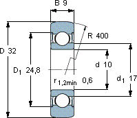 SKF361200 R軸承圖紙