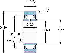 SKFNA 2210.2RS軸承圖紙