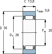 SKFRNA 2202.2RS軸承圖紙