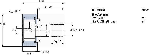 SKFKRV 19 PPA軸承圖紙