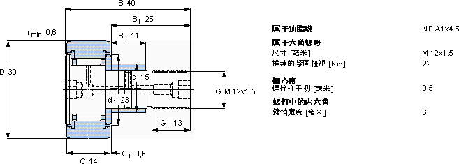 SKFKRE 30 PPA軸承圖紙