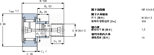 SKFKRE 90 PPA軸承圖紙