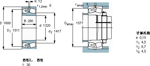 SKF248/1320 CAK30FA/W20軸承圖紙