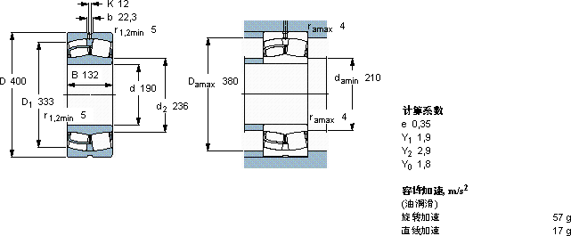 SKF22338 CCJA/W33VA406 *軸承圖紙