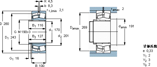 SKF24036 CCK30/W33 + AH 24036 *軸承圖紙
