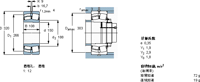 SKF22330 CCKJA/W33VA405 *軸承圖紙
