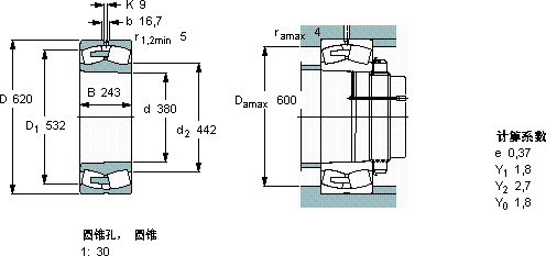 SKF24176 ECAK30/W33 *軸承圖紙