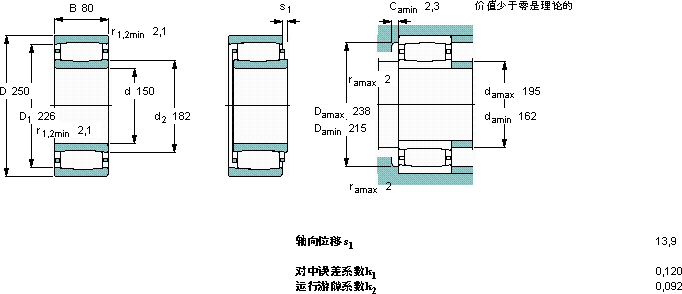 SKFC 3130 *軸承圖紙
