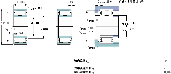 SKFC 31/710 MB *軸承圖紙
