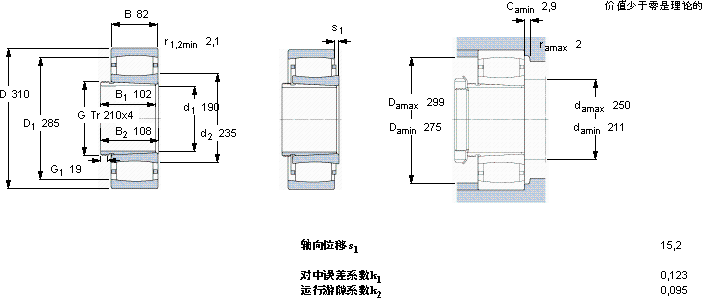 SKFC 3040 K + AH 3040 G *軸承圖紙
