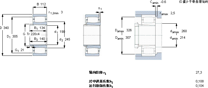 SKFC 3140 K + AH 3140 *軸承圖紙