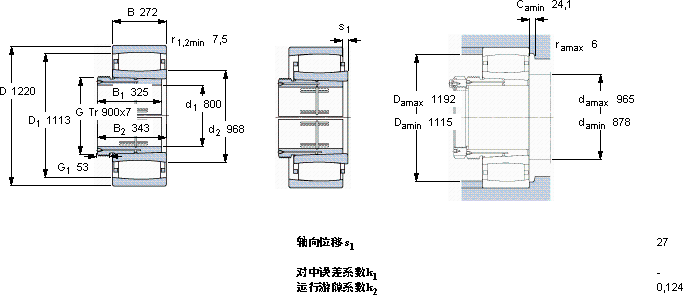 SKFC 30/850 KMB + AOH 30/850 *軸承圖紙